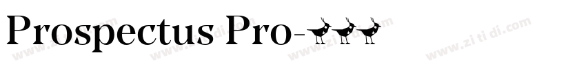 Prospectus Pro字体转换